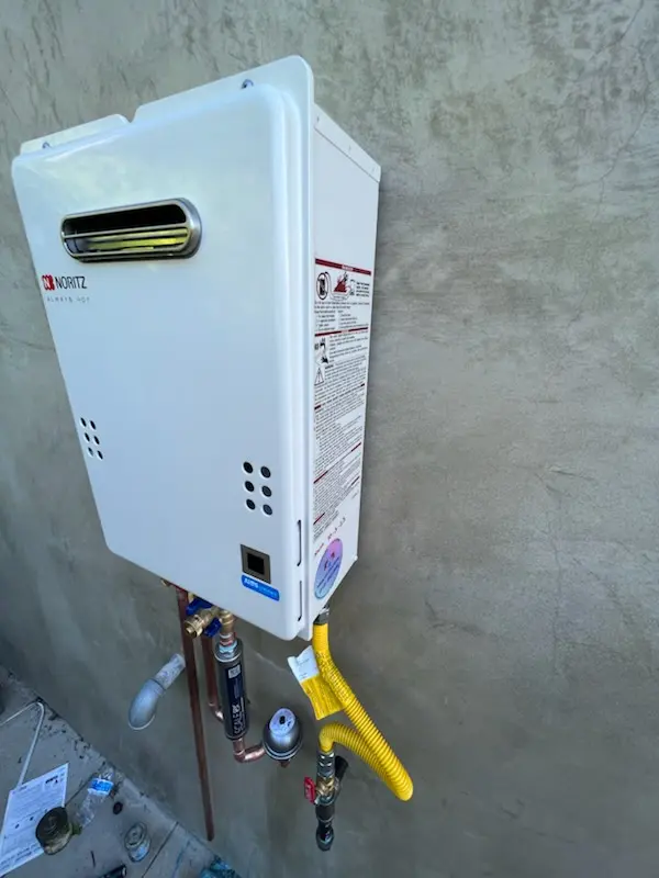 Tankless water heater installation for Rochester Mills homes